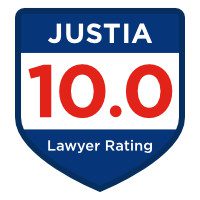 Justia 10.0 Lawyer Rating badge